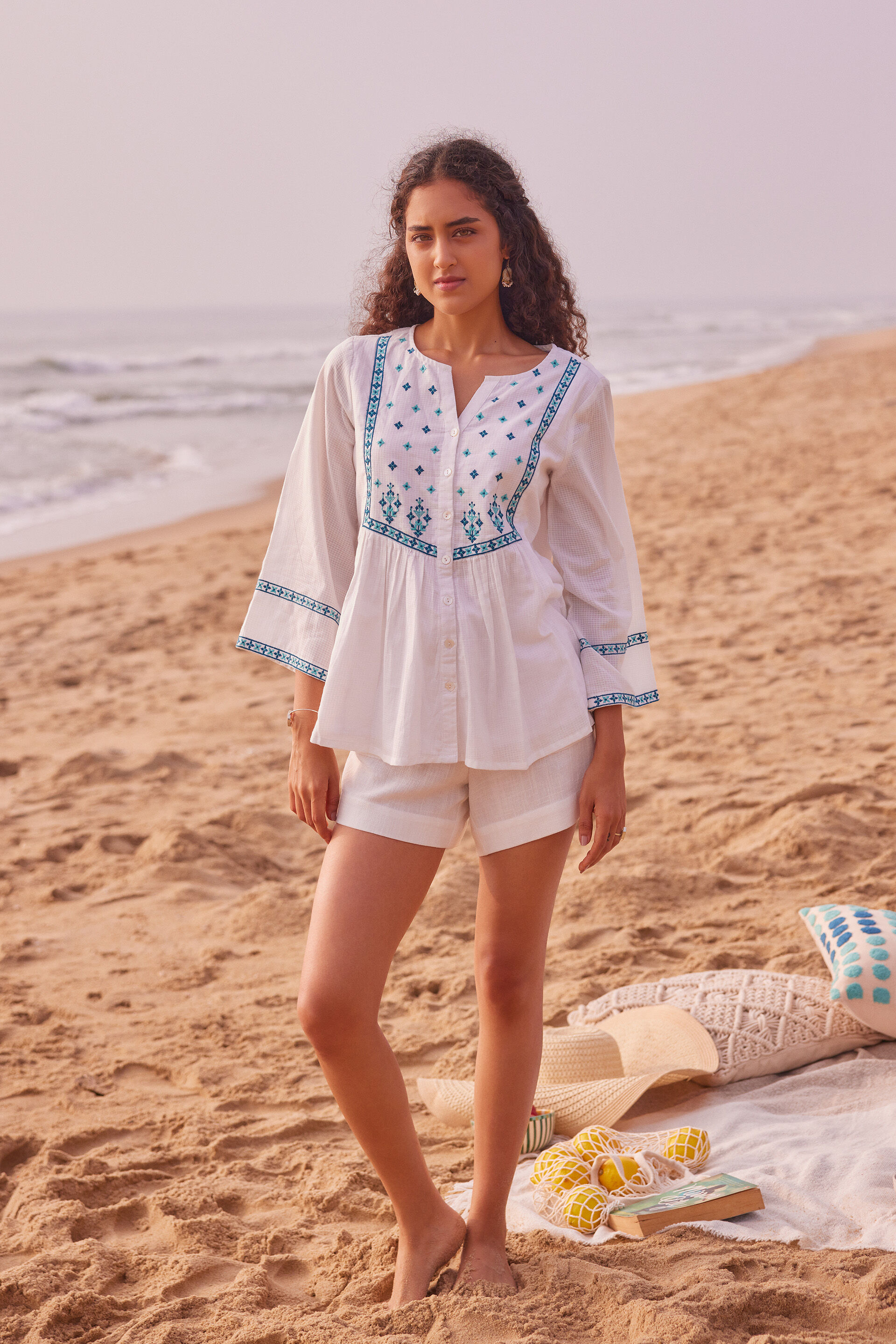 Nirala Noor Top, White, image 2